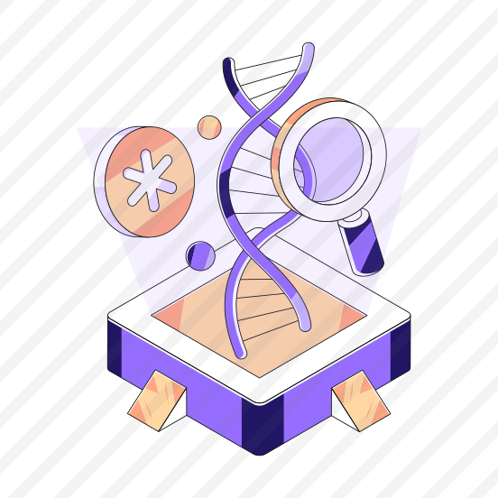 Dna Research, Deoxyribonucleic Acid, Dna Strand, Genetic Material, Double Helix Strand preview