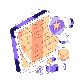 Doctor Appointment, Vaccination Calendar, Planner, Almanac, Medical Schedule, icon