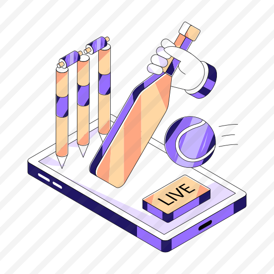 Cricket Inning, Bat Ball, Live Match, Sports Equipment, Sports Instrument preview