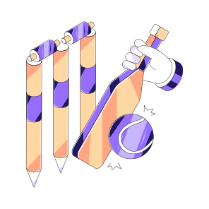 Cricket Inning, Bat Ball, Sports Tools, Sports Equipment, Sports Instrument icon