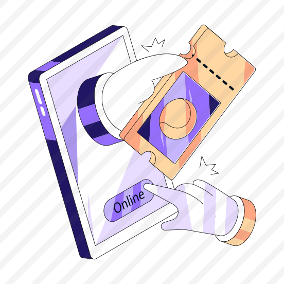 Online Ticket, Voucher, Coupon, Raffle, Permit, preview
