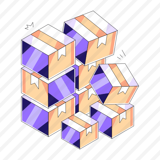 Cartons, Packages, Overload Parcel Delivery, Boxes, Logistic Delivery preview