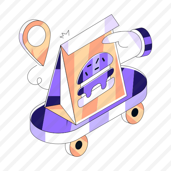 Food Delivery, Food Parcel, Takeaway Parcel, Burger Delivery, Fast Delivery preview