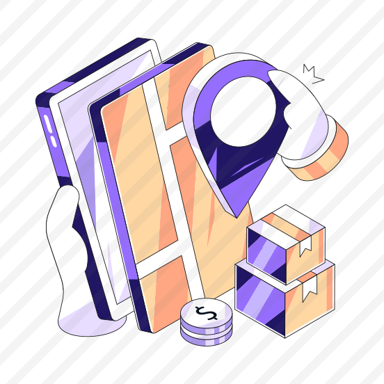 Mobile Parcel Location, Mobile Package, Online Package, Mobile Delivery, Phone Parcel preview