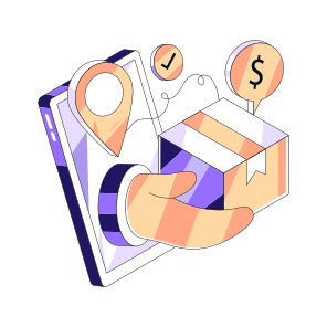 Mobile Parcel, Mobile Package, Online Package, Online Delivery, Phone Parcel icon