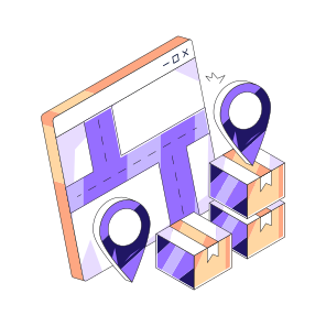 Online Parcel, Online Package, Online Delivery, Online Parcel Order, Website Delivery Location icon