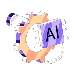 Ai Automation, Ai Engineering, Ai Technology, Artificial Intelligence, Ai Setting icon