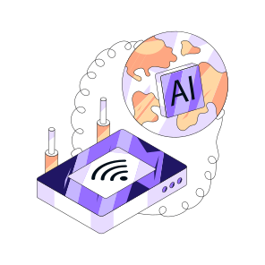 Ai Wireless Network, Wireless Connection, Artificial Intelligence, Ai Technology, Broadband Connection, icon