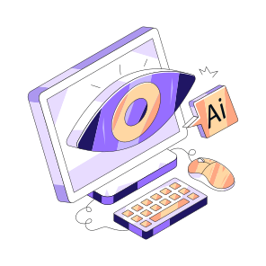 Digital Monitoring, Ai Monitoring, Inspection, Visualization, View icon