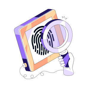 Search Fingerprint, Search Thumbprint, Biometric Analysis, Biometry, Thumbprint Analysis icon