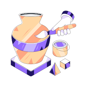 Ceramic Pot, Clay Pot, Cooking Pot, Traditional Pot, Vase Art icon