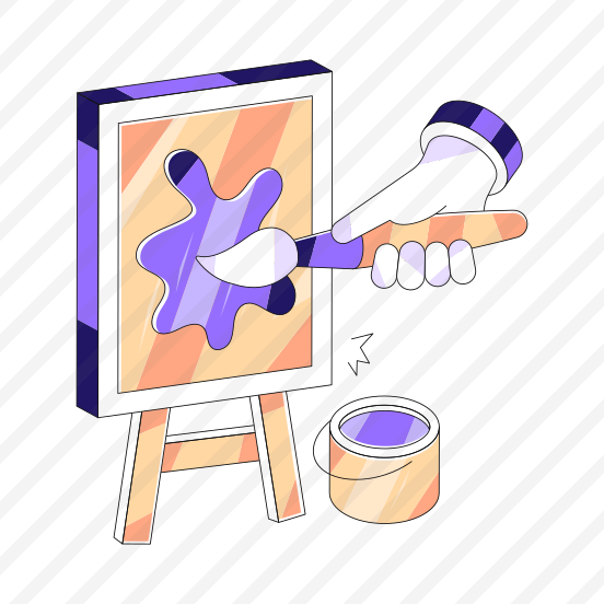 Painting, Canvas, Artboard, Easel Board, Artwork preview