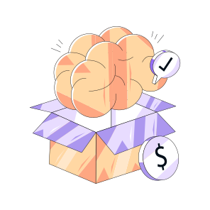 Think Outside The Box, Brain, Creative Thinking, Cardboard, Parcel icon