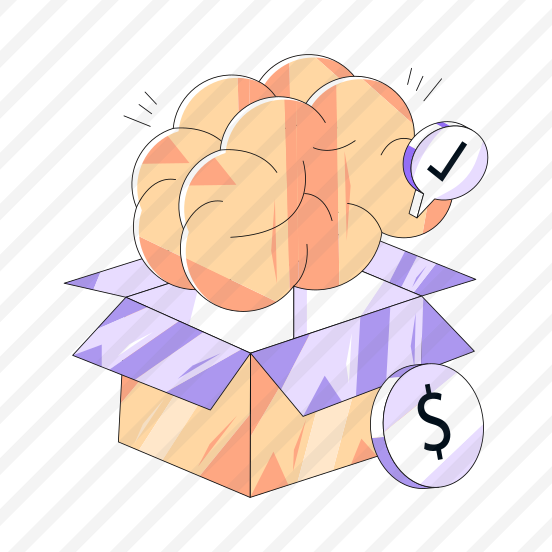 Think Outside The Box, Brain, Creative Thinking, Cardboard, Parcel preview