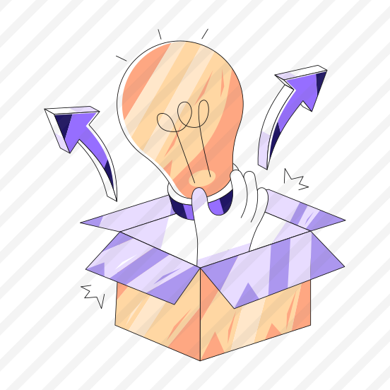 Think Outside The Box, Idea, Creative Thinking, Innovation, Creative Idea preview