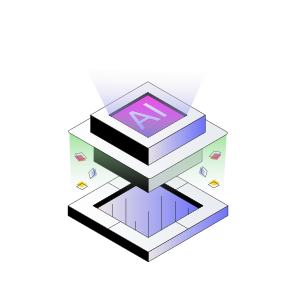 Ai Technology, Ai Chip, Artificial Intelligence, Microchip, Microprocessor icon
