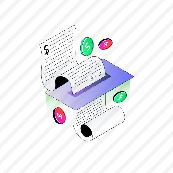 Bill, Invoice, Bank Receipt, Payment Slip, Commerce preview