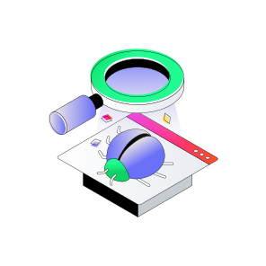 Bug Testing, Bug Analysis, Debugging, Search Bug, Search Virus, icon