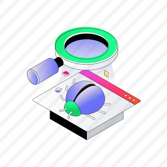 Bug Testing, Bug Analysis, Debugging, Search Bug, Search Virus, preview