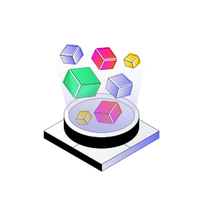 D Cube, D Cad, D Model, D Design, Virtual Reality, icon