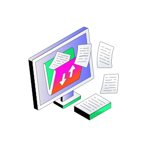 Folder Transfer, Document Transfer, Doc, Archive, Binder icon