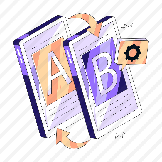 Ab Test, Comparison Test, Split Testing, Bucket Testing, Ui preview
