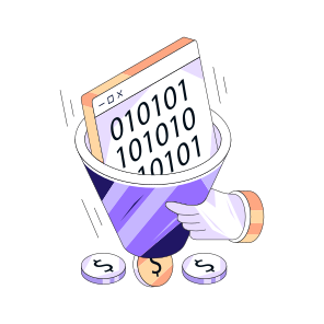 Code Conversion, Digital Code, Numeric Code, Binary Data, Data Extraction icon