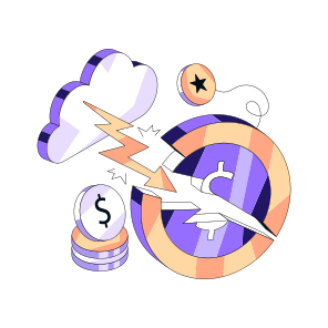 Cracked Money, Broken Money, Financial Crack, Broken Coin, Financial Loss icon