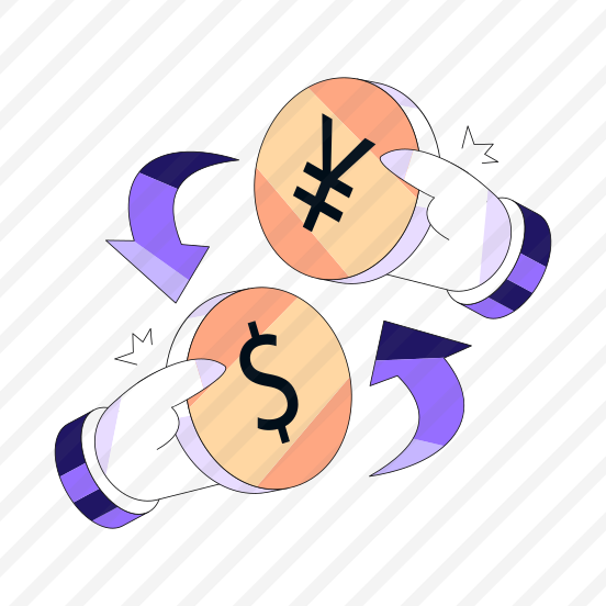 Currency Exchange, Money Exchange, Financial Exchange, Forex, Dollar To Yuan,icons preview