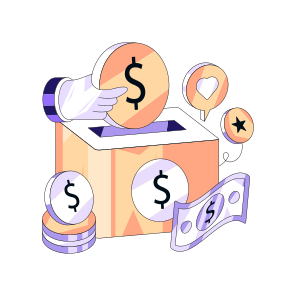 Donation Box, Charity Box, Funding, Endowment, Giving Money, icon