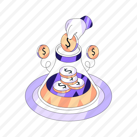 Financial Chemistry, Financial Flask, Financial Experiment, Dollar Lab, Financial Lab preview