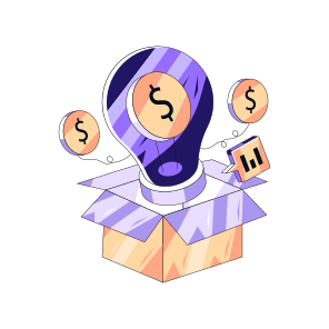 Financial Idea, Financial Innovation, Business Knowledge, Business Innovation, Creative Idea icon