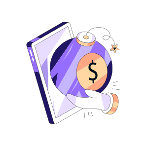 Financial Risk, Money Risk, Investment Risk, Financial Bomb, Bombshell icon