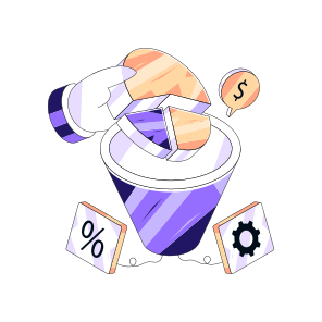 Market Funnel, Data Filtration, Data Extraction, Data Pouring, Analytical Funnel icon