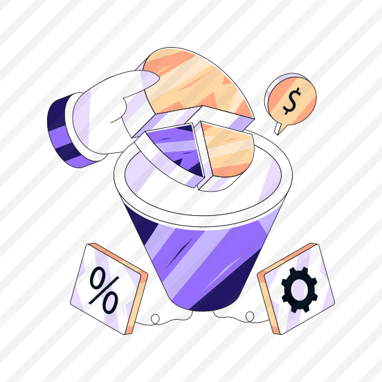 Market Funnel, Data Filtration, Data Extraction, Data Pouring, Analytical Funnel preview