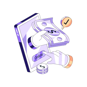 Mobile Money, Mobile Investment, Online Money, Online Cash, Online Economy icon