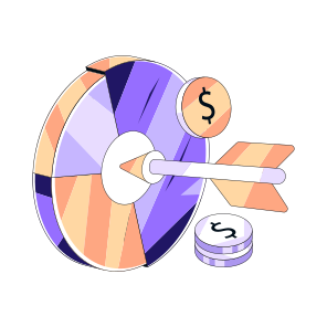 Money Target, Dollar Target, Business Target, Investment Goal, Cash Target icon
