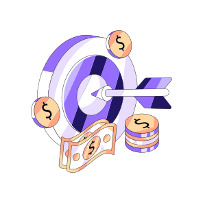 Money Target, Dollar Target, Financial Target, Investment Goal, Cash Target icon