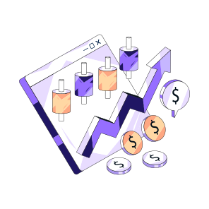 Online Chart, Online Trading, Online Data Analytics, Infographic, Statistics, icon