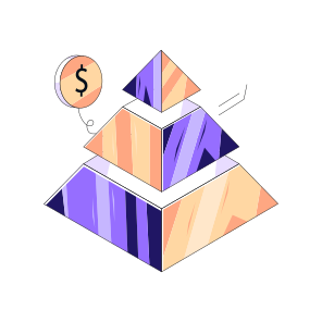 Pyramid Chart, Pyramid Graph, Data Analytics, Infographic, Statistics, icon