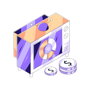 Tv Market, Data Analytics, Infographic, Statistics, Data Chart icon