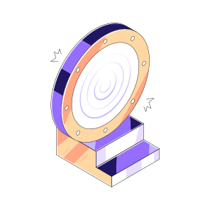 Future Portal, Stylized Gateway, Swirling Vortex, Futuristic Structure, Wormhole, icon