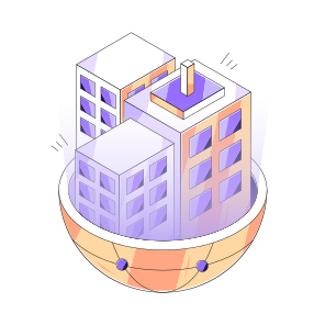 Meta Land, Virtual Land, Virtual Building, Residence, Metaverse Environment icon