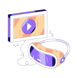 Vr Video, Video Streaming, Vr Media, Virtual Reality, Vr Technology icon
