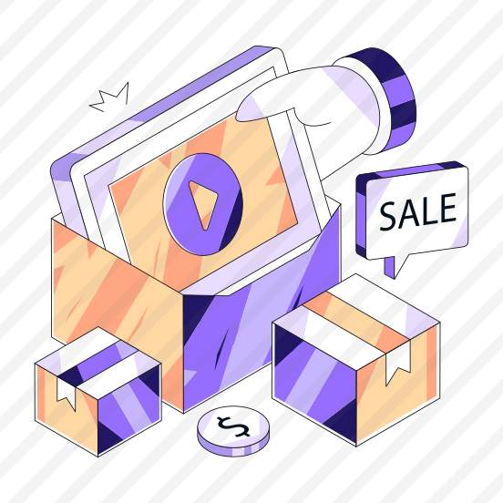 Carton, Ecommerce Packaging, Shopping Parcel, Boxes, Logistic Delivery preview