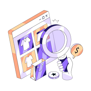 Search Product, Search Shopping, Find Shopping, Shopping Website, Commerce icon