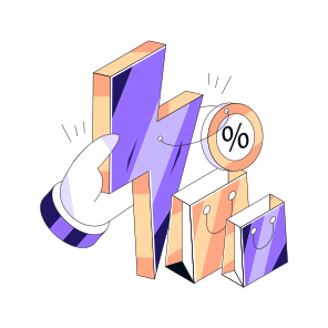 Shopping Discount, Shopping Sale, Flash Sale, Flash Shopping, Commerce icon