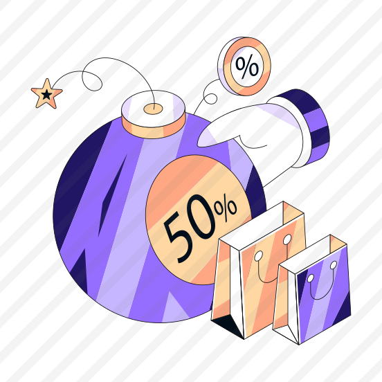 Shopping Discount, Shopping Sale, Flash Sale, Hot Sale, Commerce,icons preview