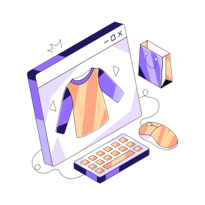 Web Shopping, Eshopping, Ecommerce, Shopping Website, Buy Shirt Online icon
