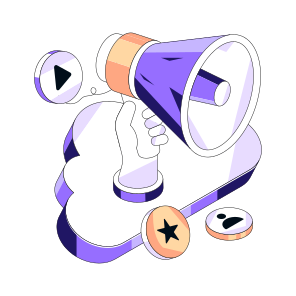 Cloud Marketing, Cloud Campaign, Cloud Announcement, Cloud Publicity, Cloud Technology icon